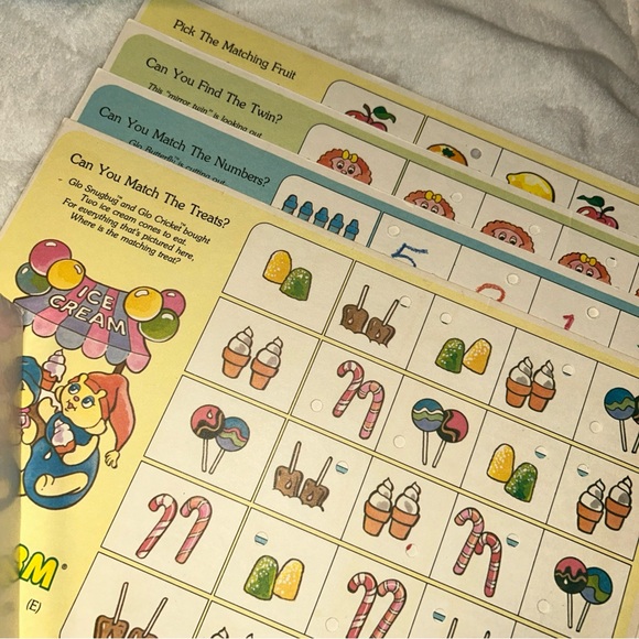 1985 Milton Bradley Glo Worm Light & Learn Game Vintage Matching Game **Works** - Picture 5 of 14